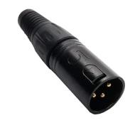 IO-XLR3-M-BKAU разъем круглый, XLR, 3 позиции, 15А, 125В AC