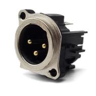 IO-XLR3-M-BV разъем, XLR, 3 позиции, 6А, 50В AC