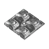 C15021_STRADA-2X2-SCL линза, квадратная, 50x50мм, 4 светодиода, акрил