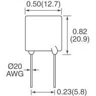 RGEF800-2 самовосстанавливающийся предохранитель, Polymeric, 16В, 8А, 13.6А, 5с