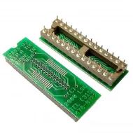PA-SSD3SM18-28 гнездо для микросхем, SMD to DIP, 28 позиций, SSOP, TSSOP