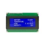 LCD2041-WB дисплейный модуль, LCD - монохромный, 20 x 4, 4.75мм x 2.95мм, 4.75В ~ 5.25В