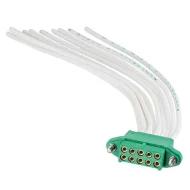 M300-FC31005F2-0450L кабельная сборка, Socket to Individual Wire Leads, 10 позиций, 2 ряда, 3.00мм шаг, 450мм длина