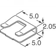 S8111-46R кабельный зажим, Elongated, Split, Phosphor Bronze, Tin Plated