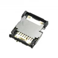 ST1W008S4BR1500 разъем для карт памяти, Secure Digital - microSD, 9 позиций, Hinged Lid