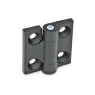 437-ZD-40-40-A-SW петля, Leaf Hinge, 180° угол поворота, цинковый сплав, черное покрытие
