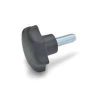 6336.4-ST-32-1/4X20-31 ручка поворотная, Clamping, Fluted, 1/4"-20, 32.00мм