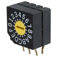 SD-1011 переключатель DIP поворотный, Hex, 16 позиций, 100мА, 5В