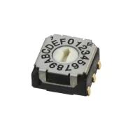 SH-7050TA переключатель DIP, поворотный, Hexadecimal, 16 позиций, 100мА, 5В