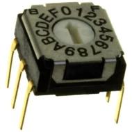 SH-7050MC переключатель DIP поворотный, Hexadecimal, 16 позиций, 100мА, 5В