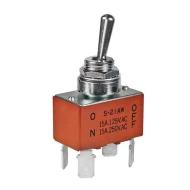 S21AWF переключатель тумблерный, DPST, On-Off, 15А, 125В