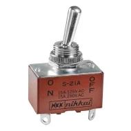 S21A переключатель тумблерный, DPST, On-Off, 15А, 125В