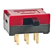 SS22SDH4 переключатель ползунковый, DPDT, 0.4ВА, 28В