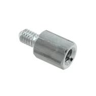 M2101-2545-AL стойка шестигранная, с резьбой, M2.5x0.45, 4.50мм, 6.00мм