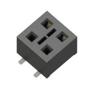HLE-102-02-L-DV разъем прямоугольный, гнездо, 4 позиции, 4.1А, 400В