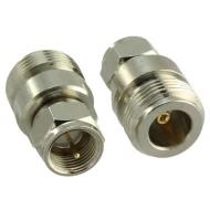 ADP-NF-FM переходник для ВЧ соединителей, N to F, Jack-Plug, 50Ом