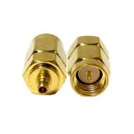 ADP-SMAM-MMCXM переходник для ВЧ соединителей, Plug to Plug, SMA to MMCX, Male to Male, 50Ом