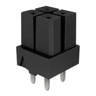 IPBS-102-01-T-D разъем, гнездо на плату, 4 позиции, 2 ряда, 400В AC, 565В DC