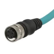 ICD35T1NTL10M кабельная сборка, круговой соединитель, M12, Cat5e, 10м, IP67
