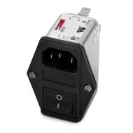AF-C01-SD входной разъем питания, IEC 320-C14, 1А, 250В AC, Filtered (EMI, RFI)