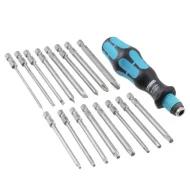 1212756 набор бит, Phillips, Hex, Slotted, Torx TR