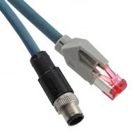 1409861 сетевой кабель, Circular 04 pos Male to RJ45, 8p4c, 10.00м, Cat5