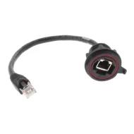 SCRES-G-00.25-D патч-корд, Jack to Plug, 8p8c (RJ45, Ethernet), 0.82' (250.0мм), экранированный