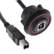 SCRUS-17-G-00.25-BMS-BM кабель USB, USB 2.0, B Male to B Male, 0.82', экранированный
