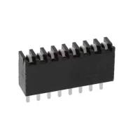 BSW-108-04-L-S разъем прямоугольный, гнездо на плату, 8 позиций, шаг 2.54мм