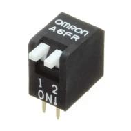 A6FR-2104 переключатель DIP, SPST, 2 позиции, 25мА, 24ВDC