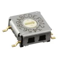 A6KS-164RF переключатель DIP, Rotary DIP, Hexadecimal, 16 позиций, 25мА, 24В