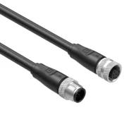 10-03857 кабельная сборка, круглая, 8-позиционная, M12, 1.50м