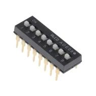 ADE08A04 переключатель DIP, SPST, 8 позиций, 100мА, 24В