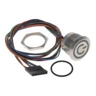 AVC22MS04FE1DT5A04 переключатель кнопочный, емкостной, антивандальный, 24В, 1А