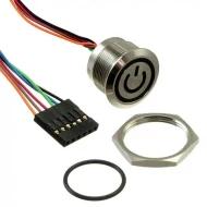 AVC22MS16FE1DT5A04 переключатель кнопочный, емкостный, антивандальный, 24В, 1А