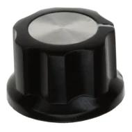 PKES70B1/4 поворотная ручка, Fluted, 0.250" (6.35мм) шток, 0.744" (18.90мм) диаметр, пластик