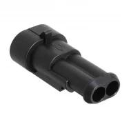 282104-1 корпус разъема, AMP Superseal 1.5mm Series, 2 позиции, 6 мм, 24В, 14А