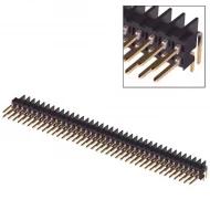 4-87230-0 разъем прямоугольный, Header, Male Pin, 80 позиций, 2.54мм, 3А