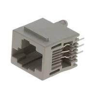 5554990-1 разъем модульный, Jack, 6p6c (RJ11, RJ12, RJ14, RJ25), 1 порт, Cat3