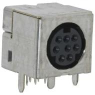 5749267-1 разъем круглый, Mini DIN, 8 позиций, 1А, 30ВDC