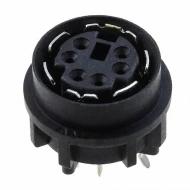 750327-2 разъем круглый, Receptacle, Female Sockets, 6 позиций, 1А, 30В DC