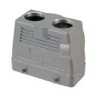 H16B-TGH-2PG21 корпус разъема, Hood, Top Entry, Dual, PG21