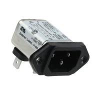 1EEJ2 входной разъем питания, IEC 320-C14, 1А, 120/250ВAC, Filtered (EMI, RFI)