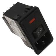 6609963-5 модуль ввода питания, IEC 320-C14, 10А, 120В AC, с фильтром