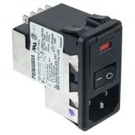 7-6609107-7 модуль ввода питания, IEC 320-C14, 10А, 120В AC, 250В AC