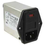 PE000DM6E модуль ввода питания, IEC 320-C14, 6А, 120В AC, 3 позиции