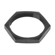 2411-002-1805 гайка шестигранная, Hex Nut, размер вставки 18, Polyetherimide (PEI), Black