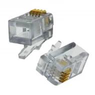 32-5964UL модульный разъем, Plug, 4p4c (RJ9, RJ10, RJ22), Cat5, Unshielded