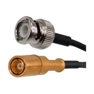 415-0200-M1.0 коаксиальный кабель, BNC MALE TO SMB FEM, RG174, 1.0м, 50 Ом, 1 ГГц