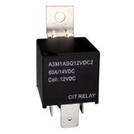 A3M1ASQ12VDC2 реле электромагнитное, автомобильное, SPST-NO, 12В, 80А, 1.8Вт